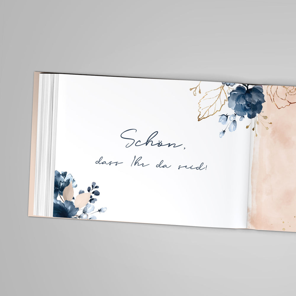 Gästebuch - Sale Watercolor Breeze Rosé DeinWeddingshop