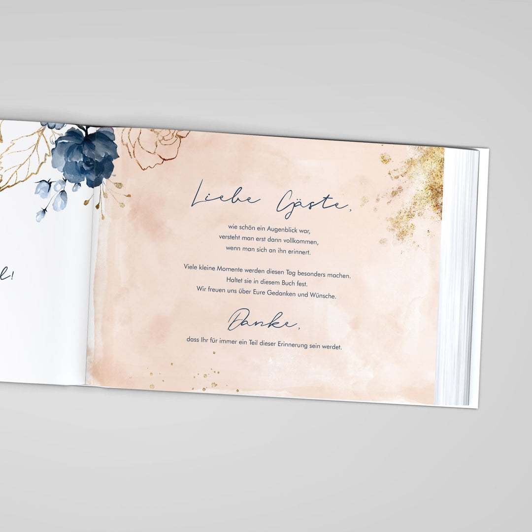 Gästebuch - Sale Watercolor Breeze Rosé DeinWeddingshop